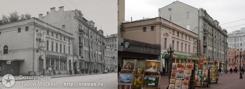 History: then and now, Moscow, Russia