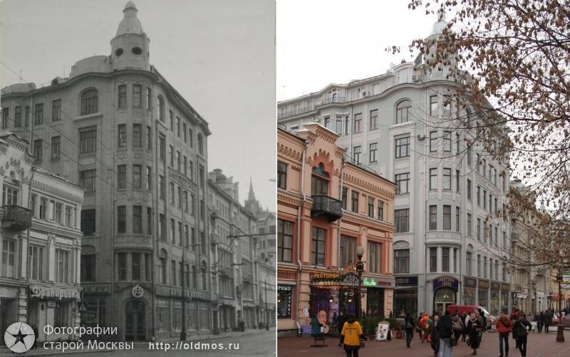 History: then and now, Moscow, Russia