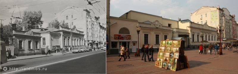 History: then and now, Moscow, Russia