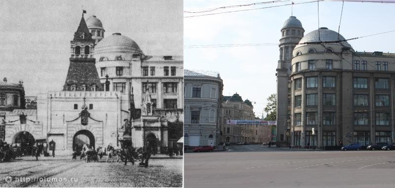 History: then and now, Moscow, Russia