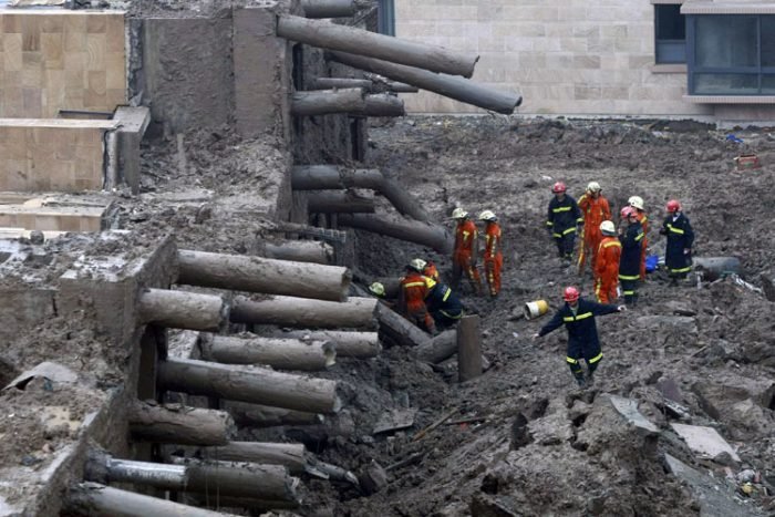 13-storey house collapsed, Shanghai, China