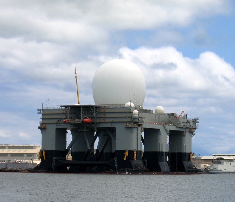 Sea-Based X-Band Radar (SBX), detecting missiles, military, United States