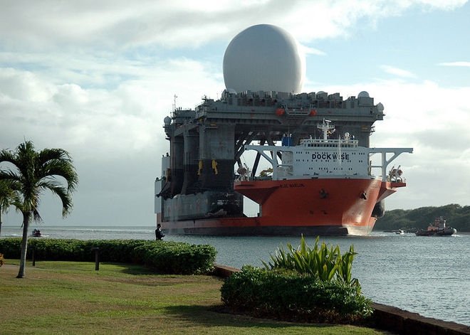 Sea-Based X-Band Radar (SBX), detecting missiles, military, United States