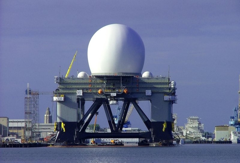 Sea-Based X-Band Radar (SBX), detecting missiles, military, United States