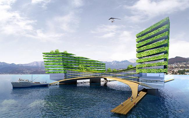 Artificial islands in Sochi