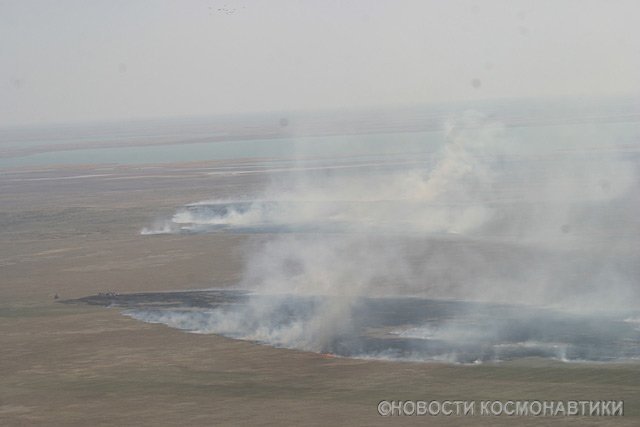 Soyuz landed 70km away, Russia