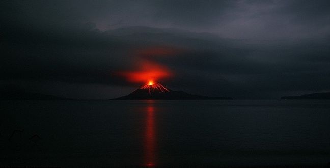 Krakatoa volcanic island, Indonesia