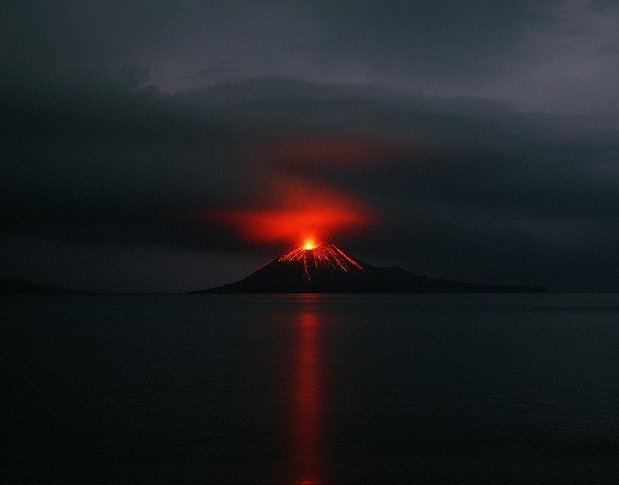 Krakatoa volcanic island, Indonesia