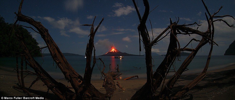 Krakatoa volcanic island, Indonesia