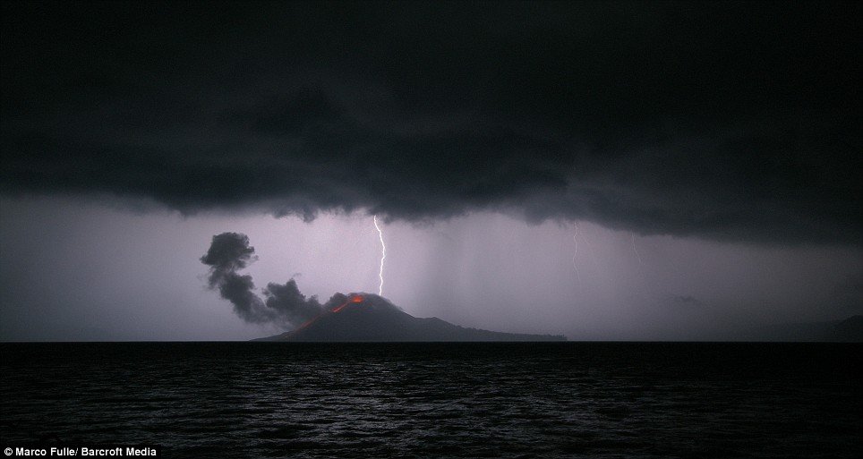 Krakatoa volcanic island, Indonesia