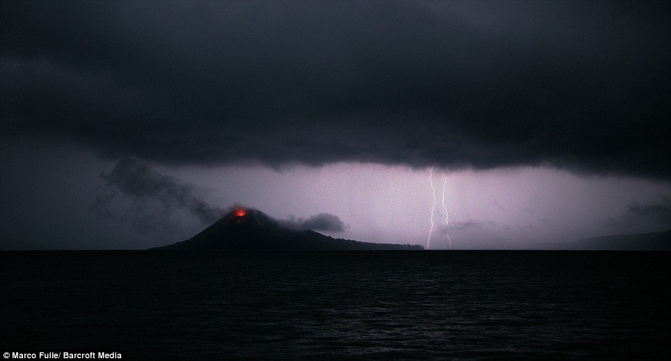 Krakatoa volcanic island, Indonesia