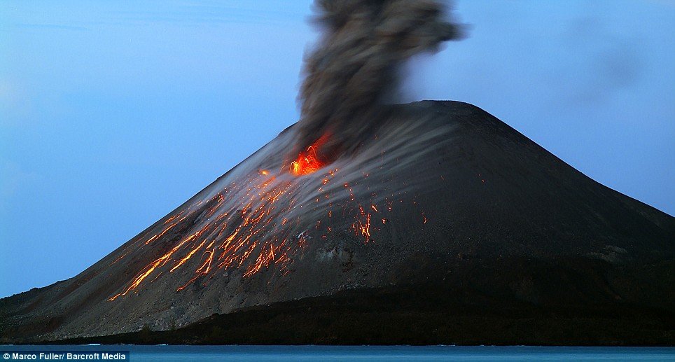 Krakatoa volcanic island, Indonesia