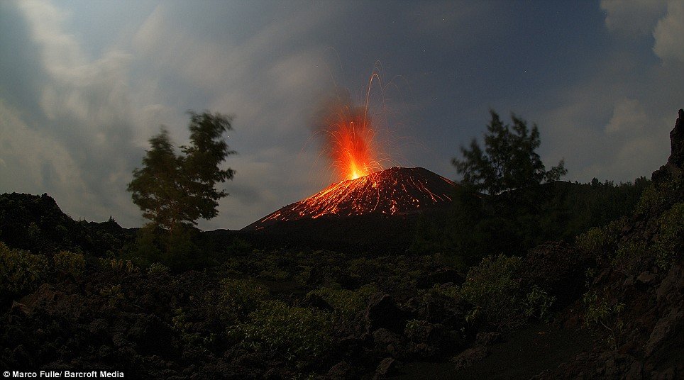 Krakatoa volcanic island, Indonesia