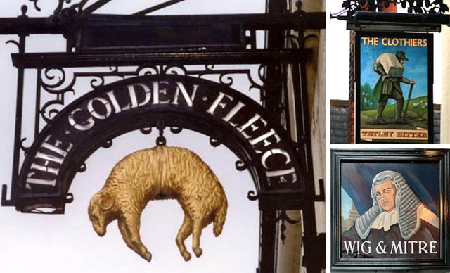 Pub signs, United Kingdom