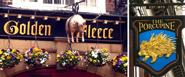 Pub signs, United Kingdom