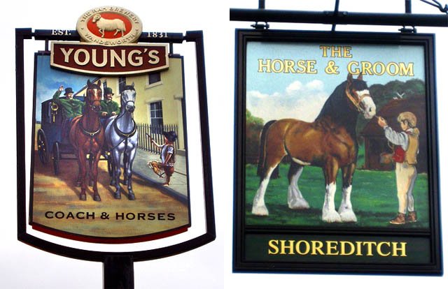 Pub signs, United Kingdom