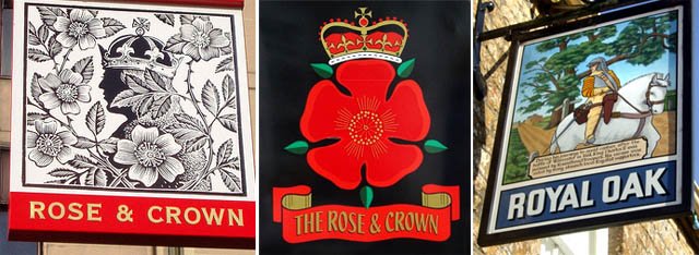 Pub signs, United Kingdom