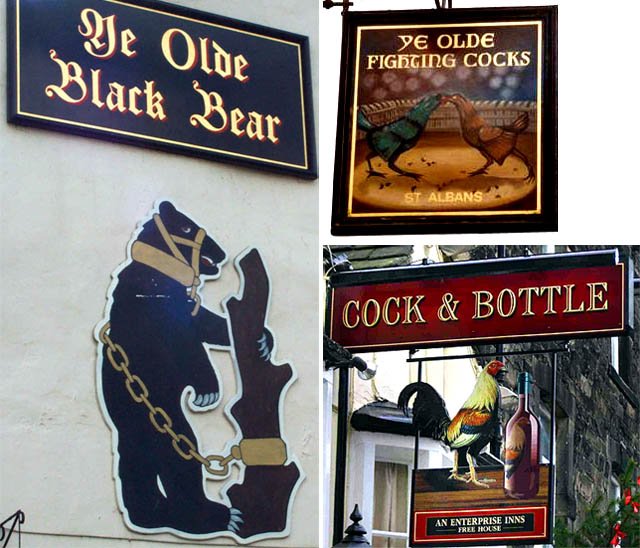 Pub signs, United Kingdom