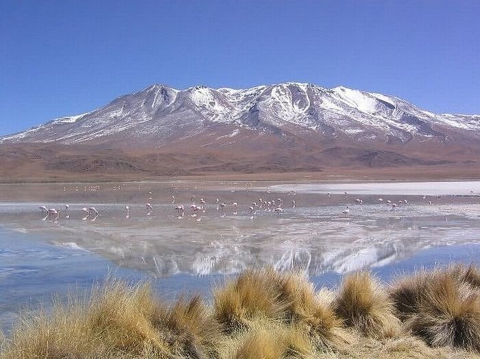 The largest mirror in the world, salt field, Bolivia