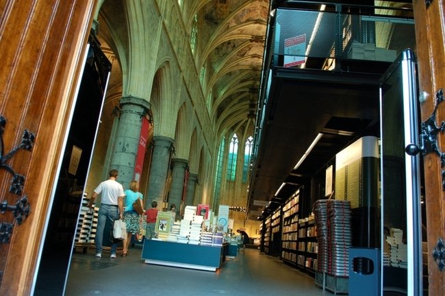 Bookshop in the Dominican church, Maastricht, Netherlands