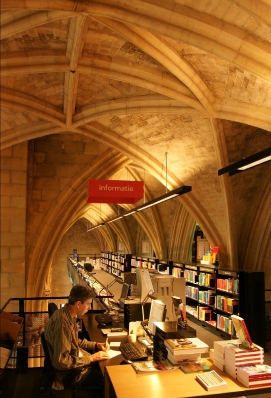 Bookshop in the Dominican church, Maastricht, Netherlands