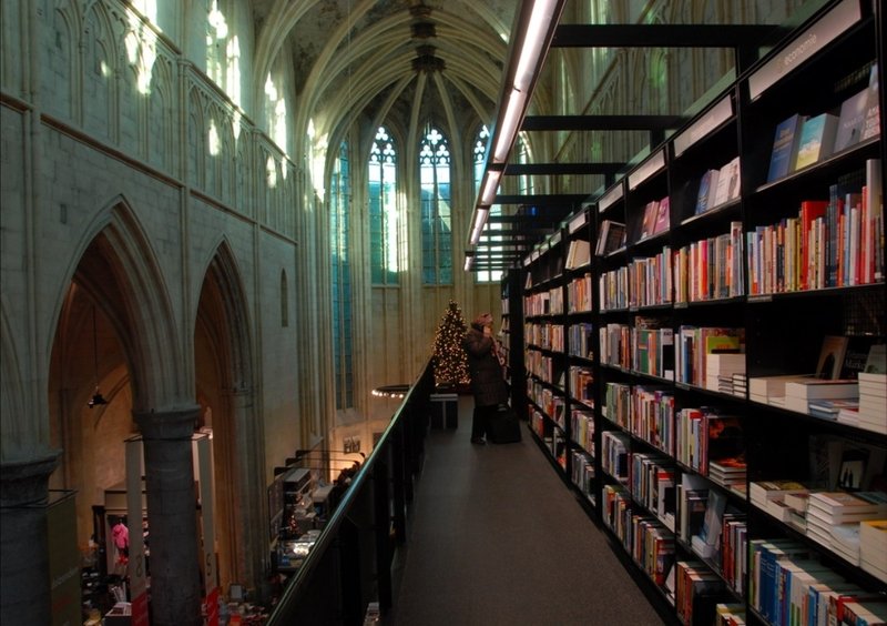 Bookshop in the Dominican church, Maastricht, Netherlands