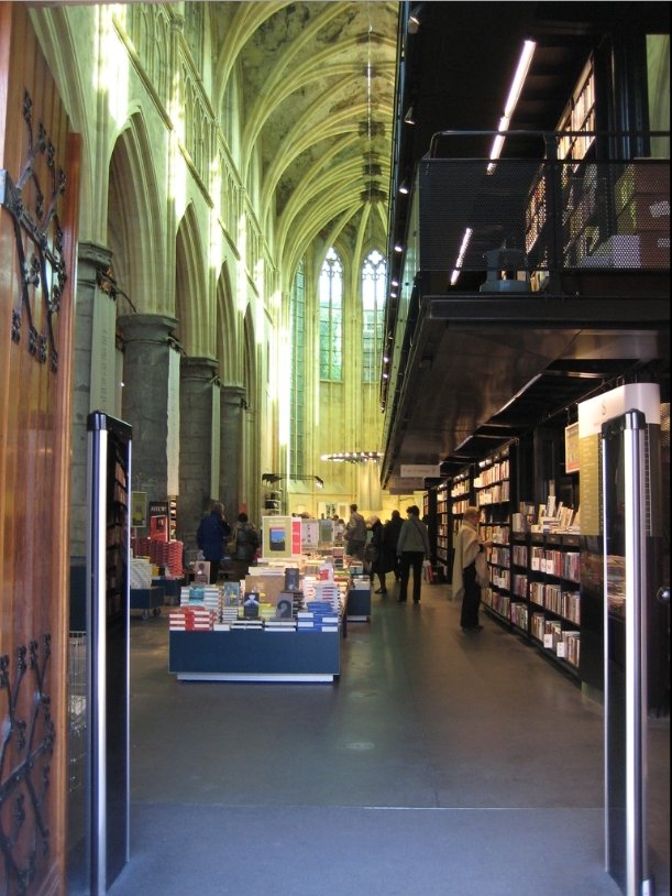 Bookshop in the Dominican church, Maastricht, Netherlands