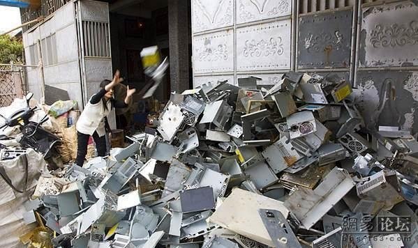 Disassembling computers in China