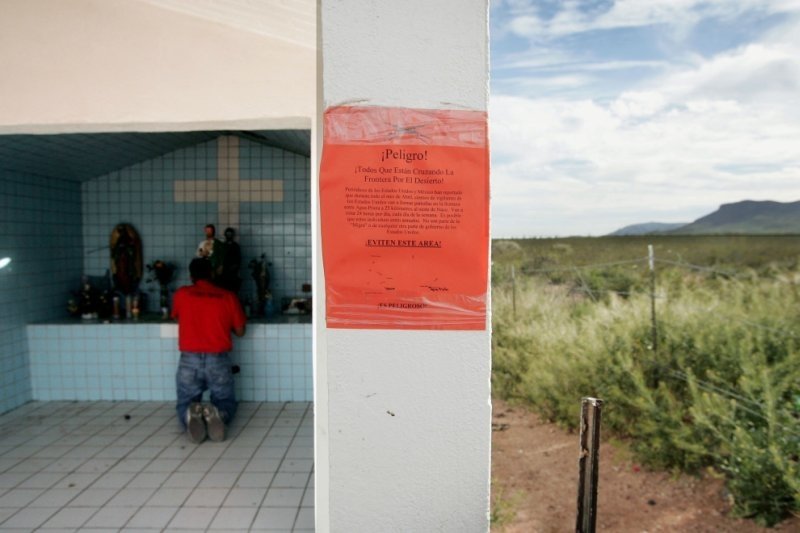 United States and Mexico border