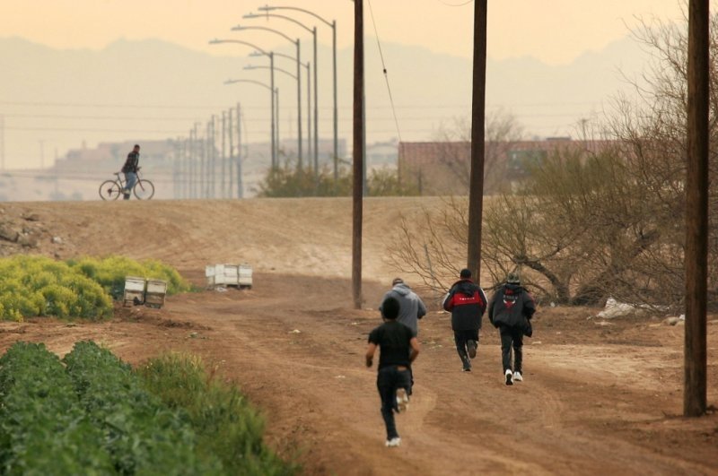 United States and Mexico border