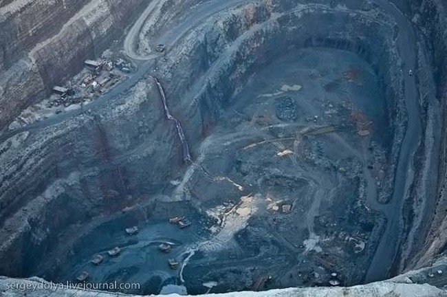 Volcanic pipe, Yakutia, Russia