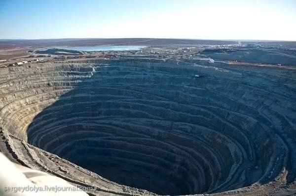 Volcanic pipe, Yakutia, Russia