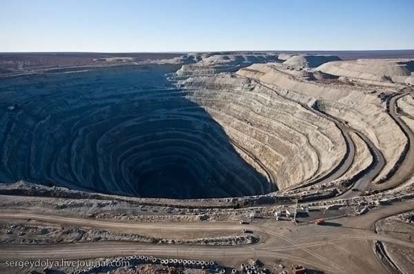 Volcanic pipe, Yakutia, Russia