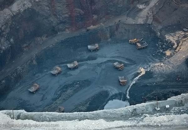 Volcanic pipe, Yakutia, Russia