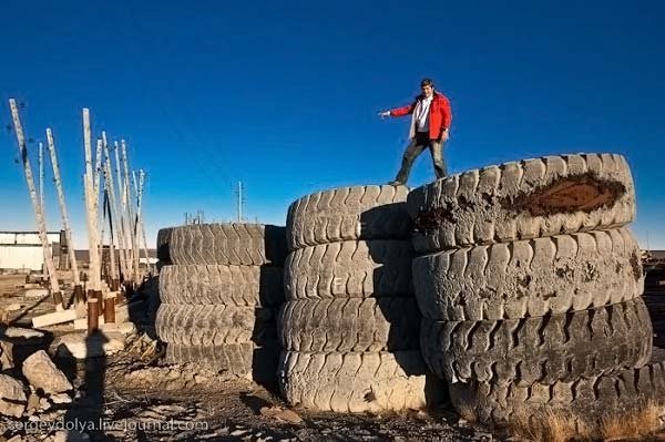 Volcanic pipe, Yakutia, Russia