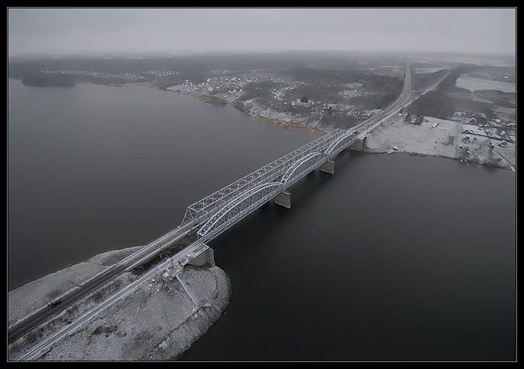 Bird's-eye view of Russia