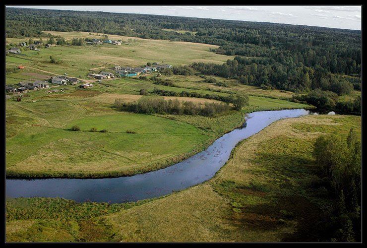 Bird's-eye view of Russia