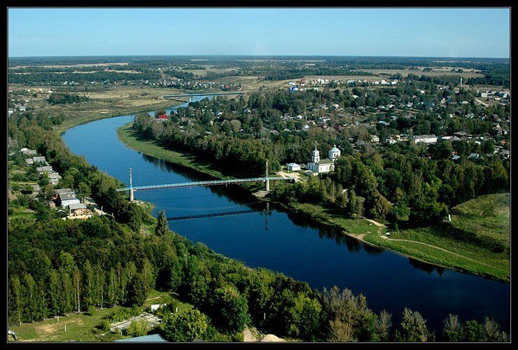 Bird's-eye view of Russia