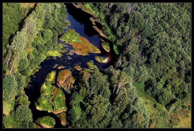 Bird's-eye view of Russia