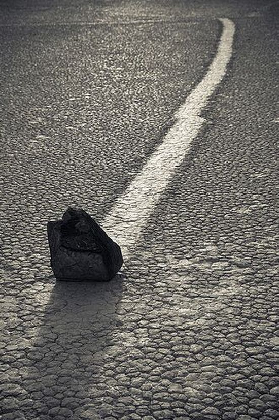 Floating stones in the Valley of Death