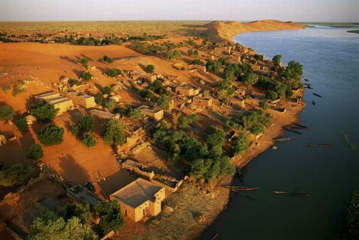 bird's-eye view aerial landscape photography