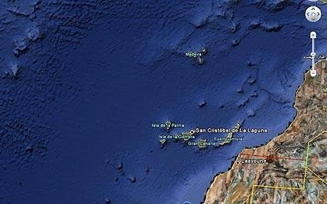 Atlantis was found near the north-east African coast, with Google Ocean