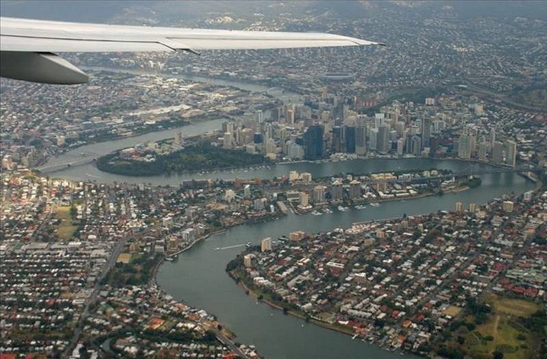 bird's-eye view aerial city landscape photography