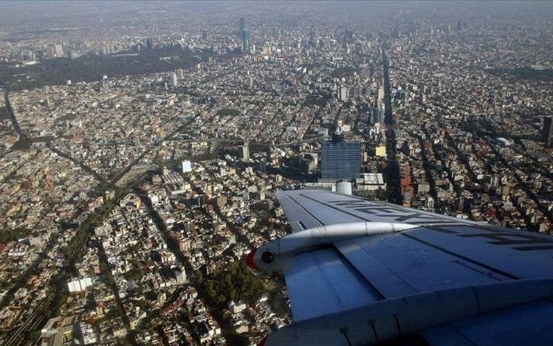 bird's-eye view aerial city landscape photography