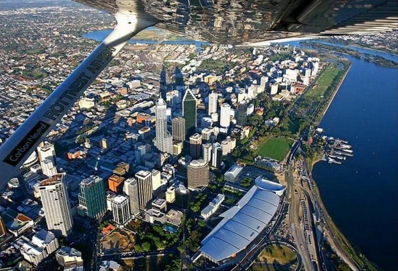 bird's-eye view aerial city landscape photography