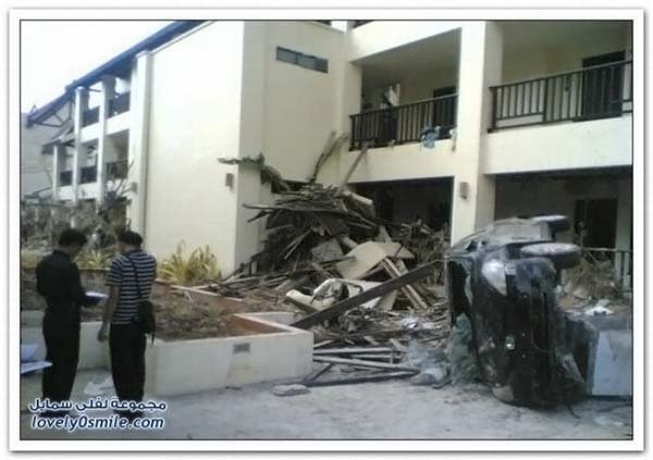 Hotels before and after Tsunami