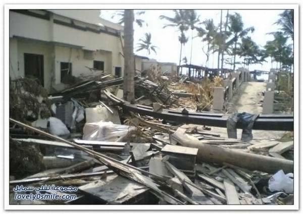 Hotels before and after Tsunami