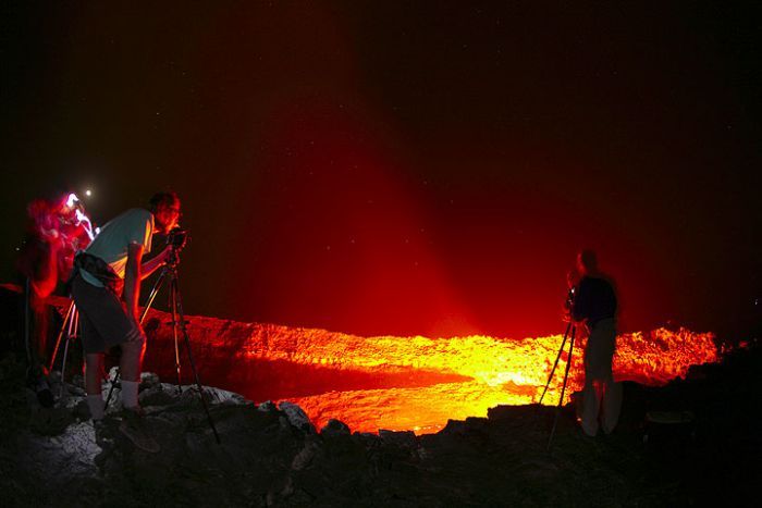 Lava lake in Ethiopia