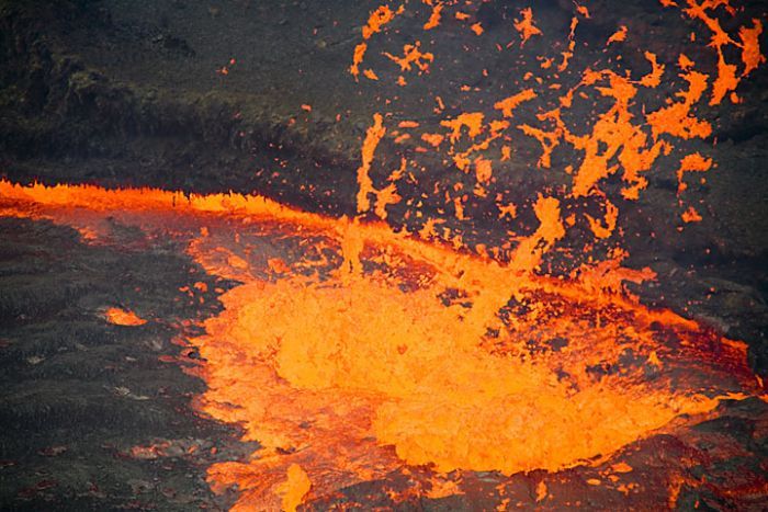 Lava lake in Ethiopia