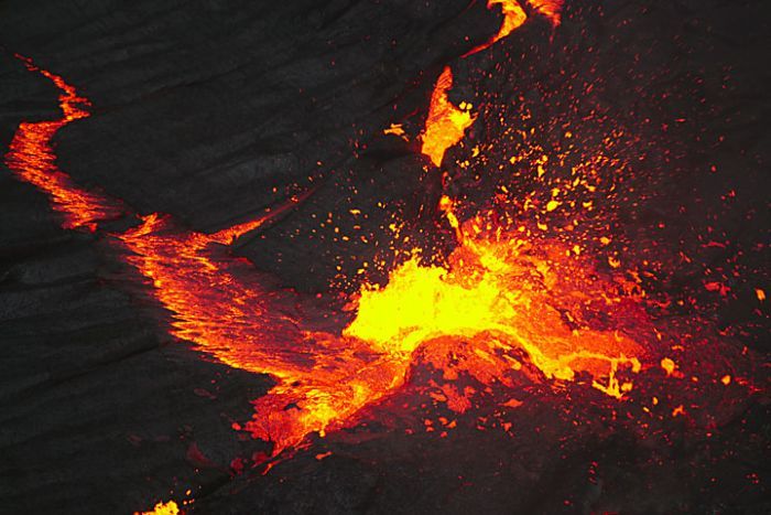 Lava lake in Ethiopia